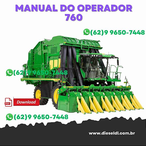 MANUAL DO OPERADOR  COLHEITADEIRA DE ALGODÃO  7760 JOHN DEERE