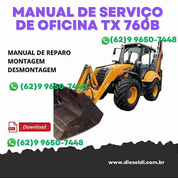 MANUAL DE SERVIÇO DE OFICINA 970/980 ELITE - TX760B TEREX