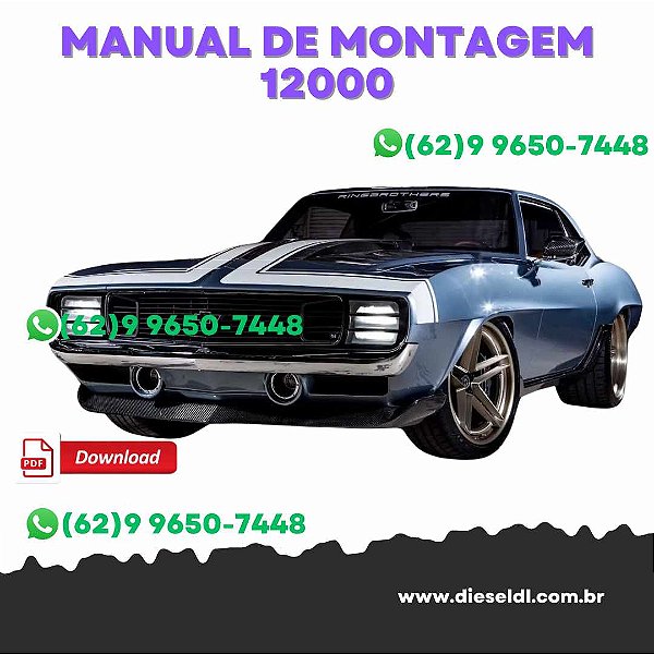 MANUAL DE MONTAGEM  CAMARO 1969  12000 SERIES