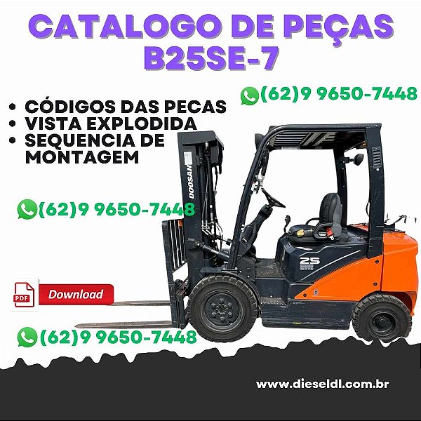 MANUAL DE SERVIÇO DE OFICINA  EMPILHADEIRA  B32S-7, B35S-7, B20SE-7, B25SE-7 DOOSAN