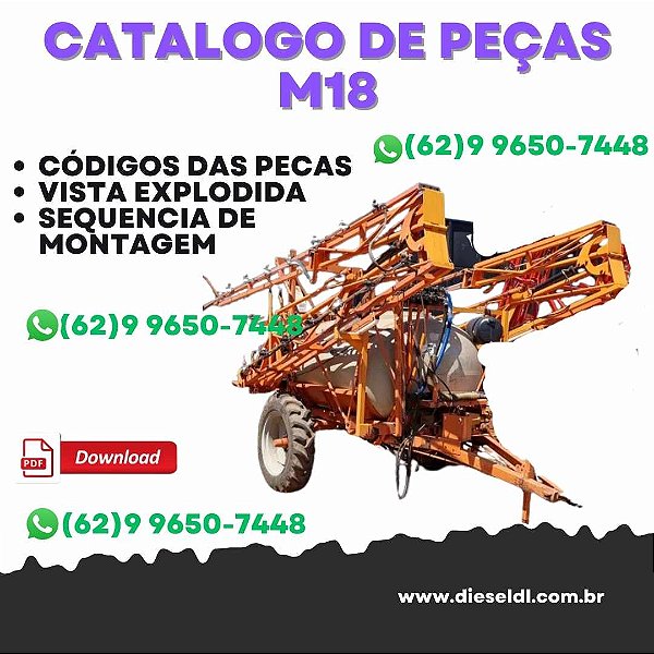 CATÁLOGO DE PEÇAS COLUMBIA M18 JACTO