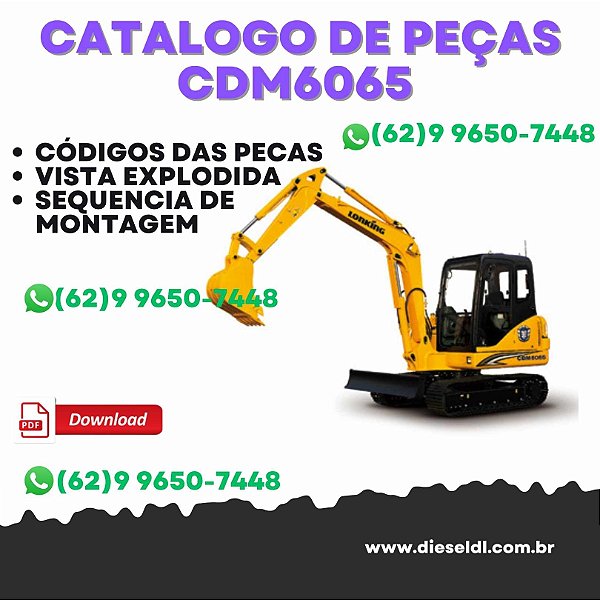 CATÁLOGO DE PECAS CDM6065 MINI ESCAVADEIRA LONKING