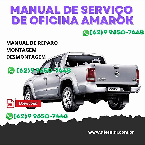 MANUAL DE SERVIÇO DE OFICINA VOLKSWAGEN AMAROK  2010-2017