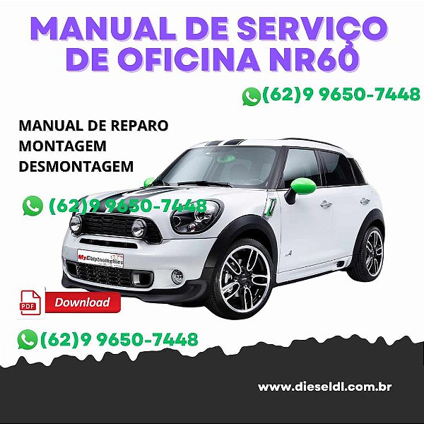 MANUAL DE SERVIÇO DE OFICINA MINI COOPER COUNTRYMAN R60