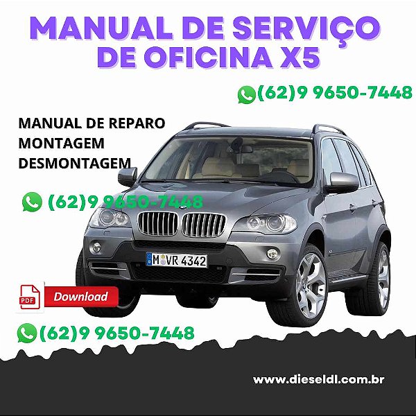 MANUAL DE SERVIÇO DE OFICINA   BMW X5  2007-2013