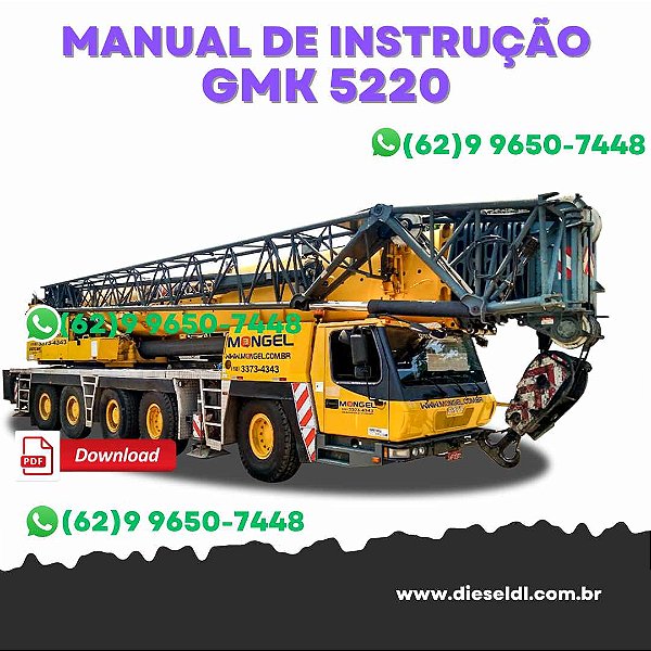 MANUAL DE INSTRUÇÕES  GUINDASTES GMK 5220  GROVE