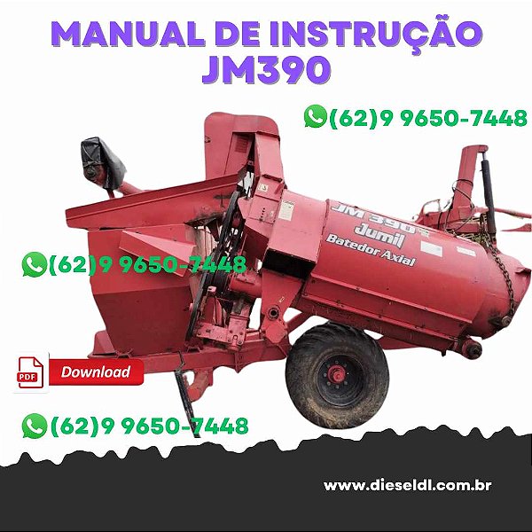 MANUAL DE INSTRUÇÕES   COLHEDORA DE CEREAIS JM390  JUMIL