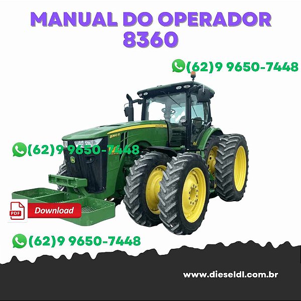 MANUAL DO OPERADOR  TRATOR  8310R, 8335R e 8360R  JOHN DEERE