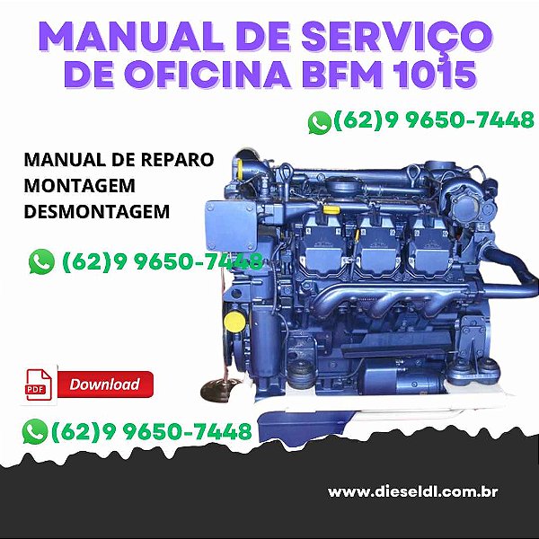 MANUAL DE SERVIÇO DE OFICINA  MOTOR   BFM 1015 DEUTZ