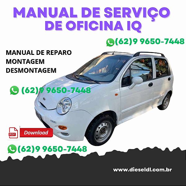 MANUAL DE SERVIÇO DE OFICINA   CHERY IQ  2002-2016