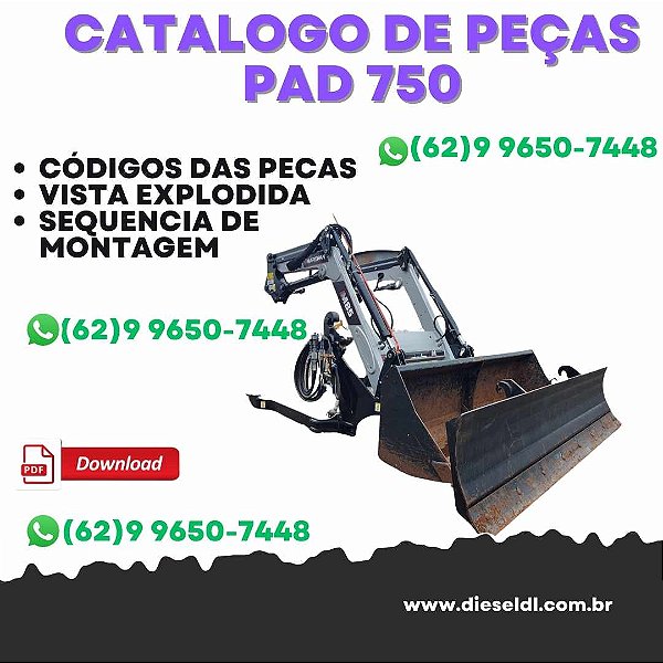 CATÁLOGO DE PEÇAS  PLAINA AGRÍCOLA PAD 750  STARA