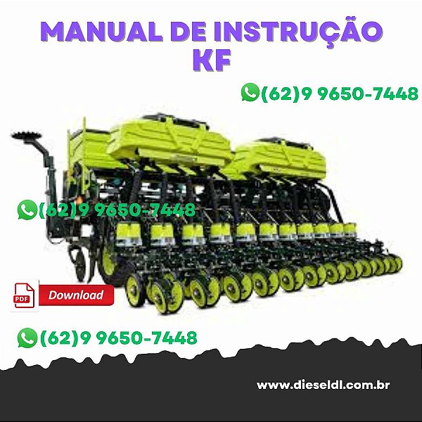 MANUAL DE INSTRUÇÕES E PEÇAS PLANTADORA KF MONARCA