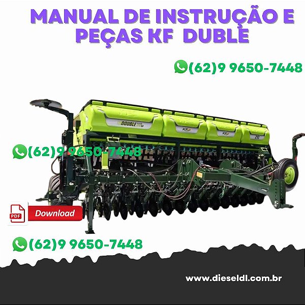 MANUAL DE INSTRUÇÕES E PEÇAS PLANTADORA  SYSTEM NEW SII KF DOUBLE