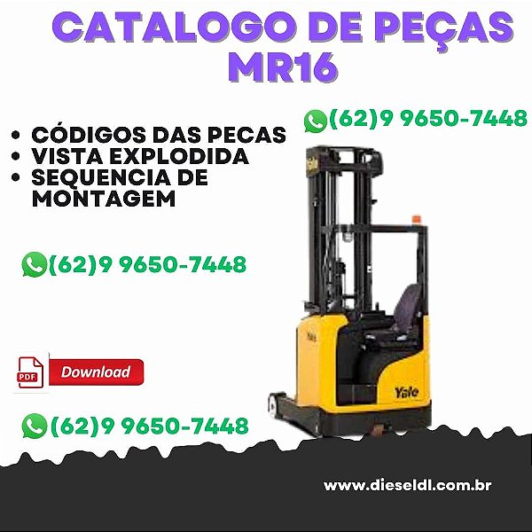 CATÁLOGO DE PEÇAS EMPILHADEIRA  MR16 - MR16HD - MR16N  YALE