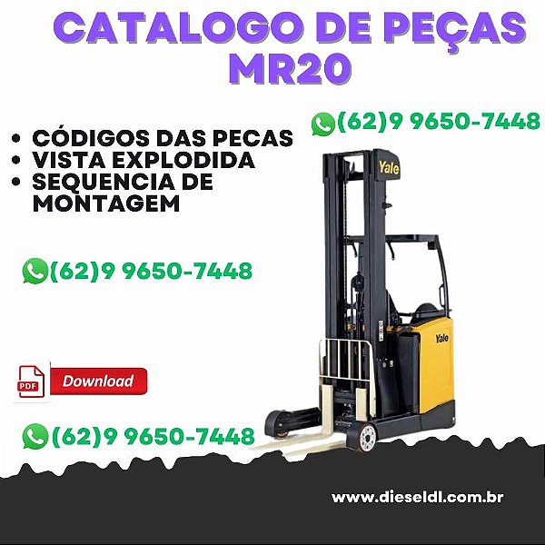 CATÁLOGO DE PEÇAS EMPILHADEIRA  MR20 - MR20HD - MR25  YALE