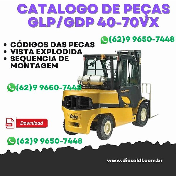 CATÁLOGO DE PEÇAS EMPILHADEIRA GLP/GDP 40-70VX - A975 YALE