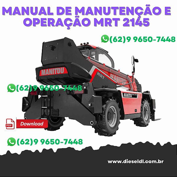 MANUAL DE OPERAÇÃO E MANUTENÇÃO MANIPULADOR  MRT 2145 TELESCÓPICO MANITOU