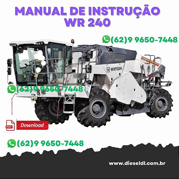 MANUAL DE INSTRUÇÕES RECICLADORA WR 240   WIRTGEN