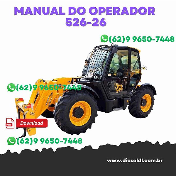 MANUAL DO OPERADO  MANIPULADOR R526-56, 531-70, 533-105, 535-125 TELESCÓPICO JCB