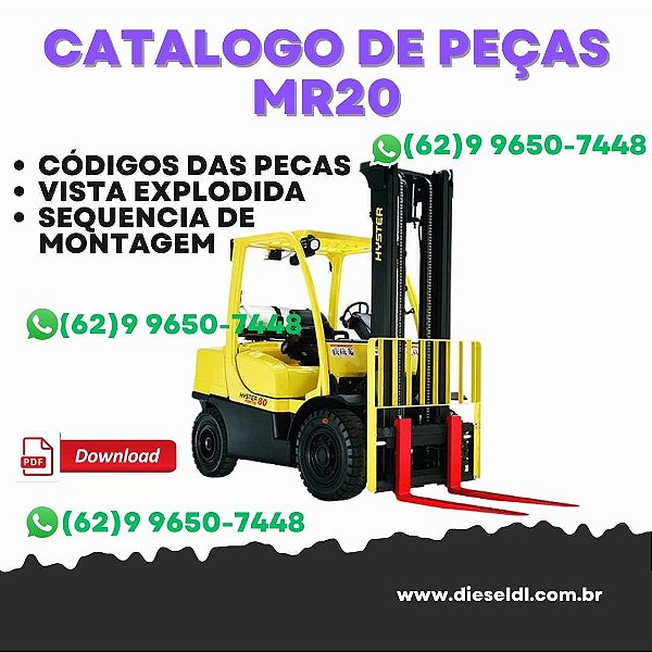 CATÁLOGO DE PEÇAS EMPILHADEIRA MR20/20H/20W - MR25  HYSTER