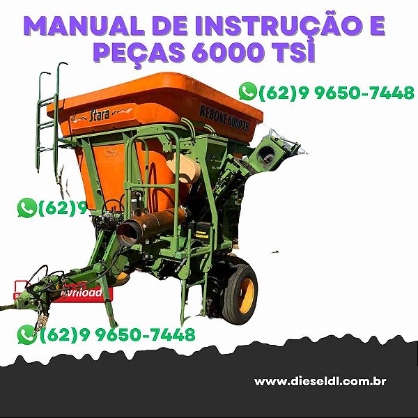 MANUAL DE INSTRUÇÕES E PEÇAS  REBOKE 6000 TSI  CARRETA AGRÍCOLA