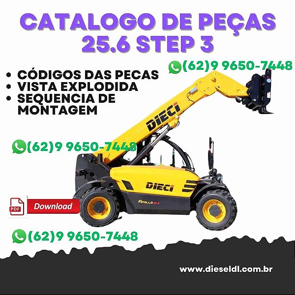 CATALOGO DE PEÇAS MANIPULADOR TELESCÓPICO 25.6 STEP 3 DIECI APOLLO