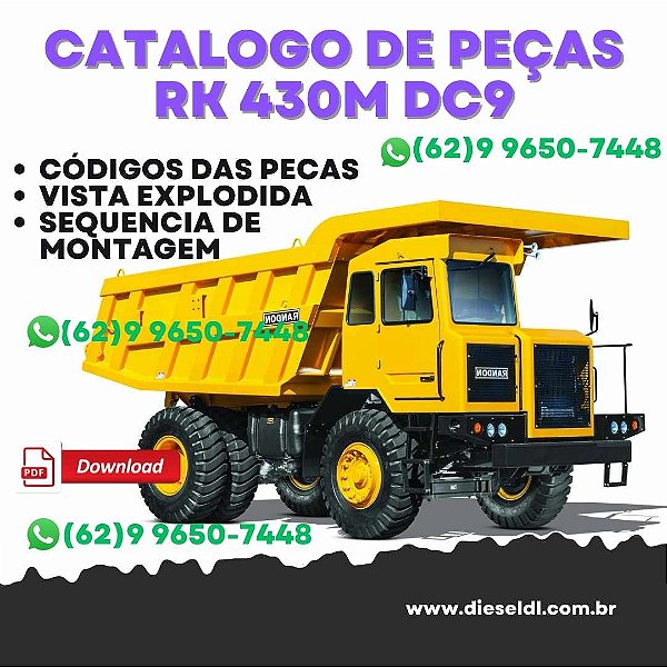 CATÁLOGO DE PEÇAS CAMINHÃO BASCULANTE RK 430M - MOTOR DC9   RANDON