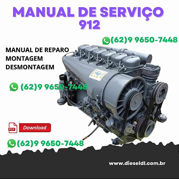 MANUAL DE SERVIÇO DE OFICINA  MOTOR DEUTZ 912/913