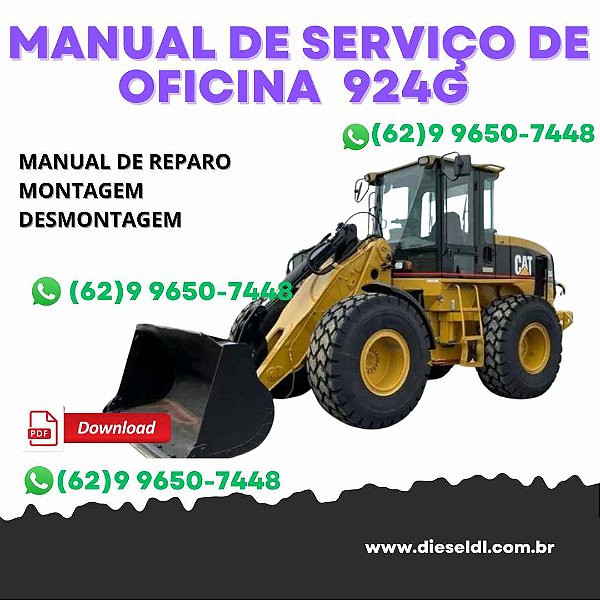 MANUAL DE SERVIÇO DE OFICINA CARREGADEIRA 924G CATERPILLAR