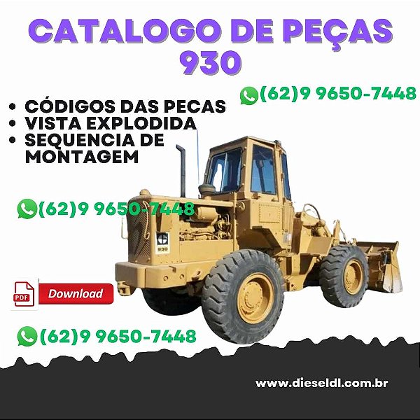 CATÁLOGO DE PEÇAS   PÁ CARREGADEIRA 930 CATERPILLAR