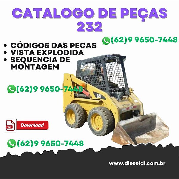CATÁLOGO DE PEÇAS  MINI CARREGADEIRA 232 CATERPILLAR