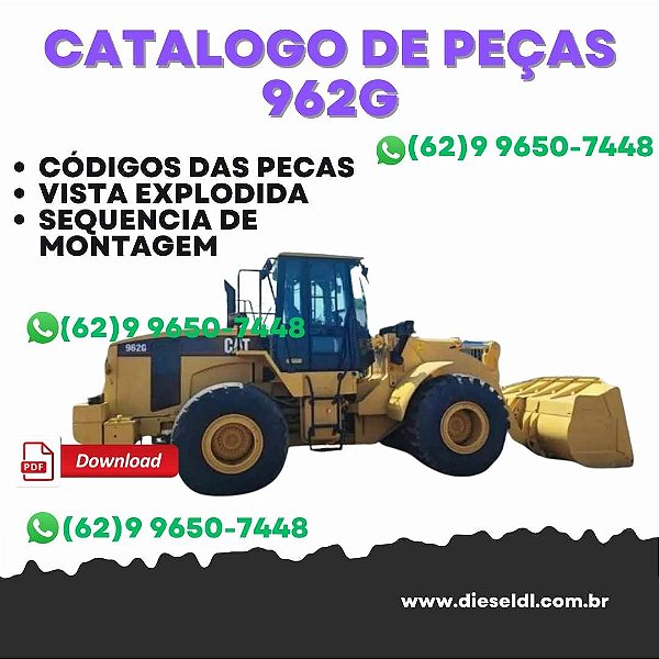 CATÁLOGO DE PEÇAS  CARREGADEIRA 962G CATERPILLAR