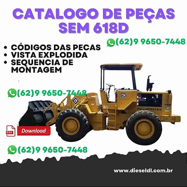 CATÁLOGO DE PEÇAS  CARREGADEIRA SEM 618D CATERPILLAR