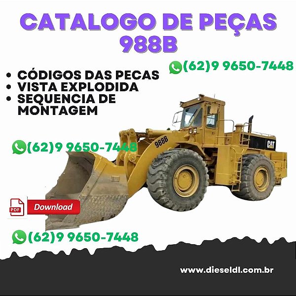 CATÁLOGO DE PEÇAS  CARREGADEIRA 988B  CATERPILLAR