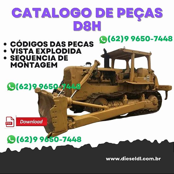 CATÁLOGO DE PEÇAS  TRATOR DE ESTEIRA D8H CATERPILLAR