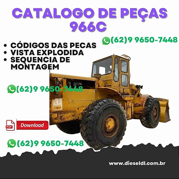 CATÁLOGO DE PEÇAS CARREGADEIRA 966C CATERPILLAR