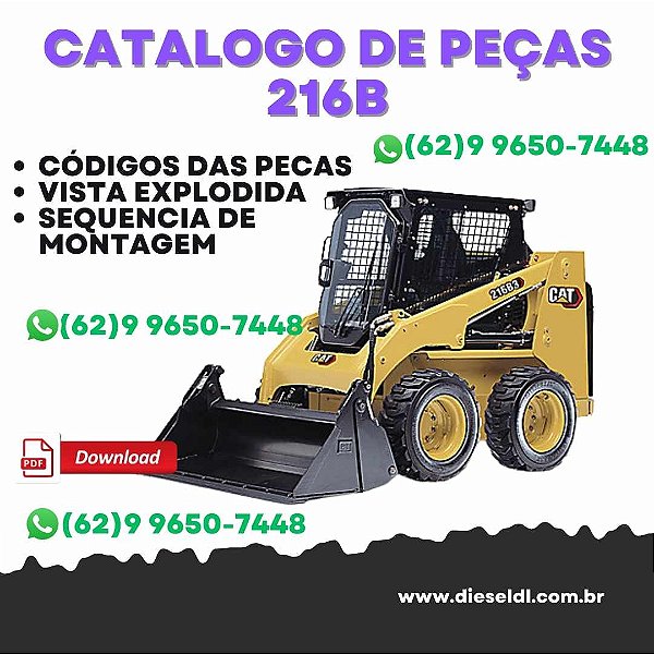 CATÁLOGO DE PEÇAS MINI CARREGADEIRA 216B, 226B, 242B CATERPILLAR
