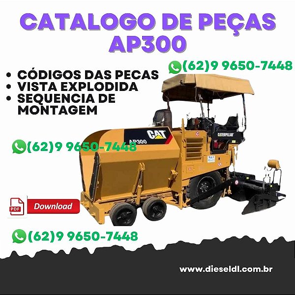 CATÁLOGO DE PEÇAS PAVIMENTADORA AP300 CATERPILLAR