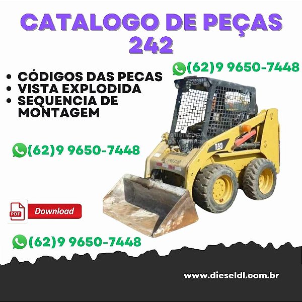CATÁLOGO DE PEÇAS MINI CARREGADEIRA 242 CATERPILLAR