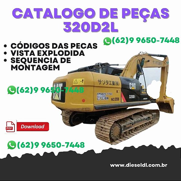 CATÁLOGO DE PEÇAS ESCAVADEIRA 320D2L CATERPILLAR