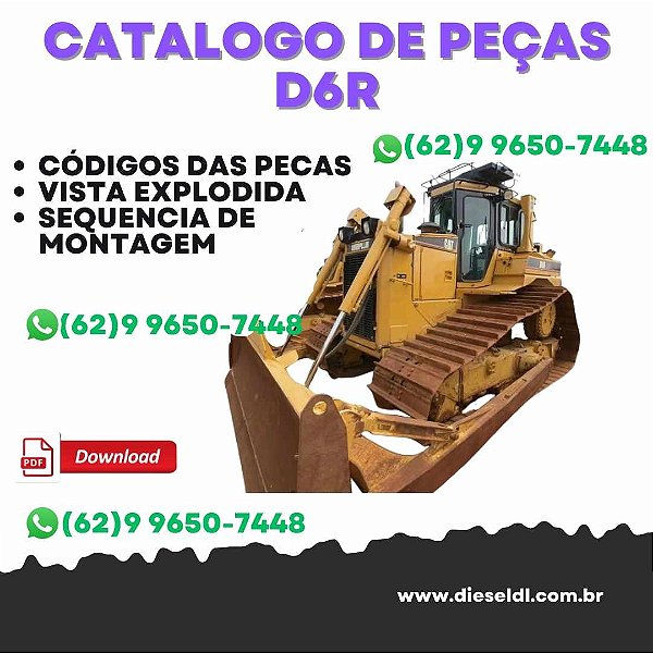 CATÁLOGO DE PEÇAS TRATOR DE ESTEIRA D6R CATERPILLAR