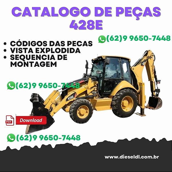 CATÁLOGO DE PEÇAS RETROESCAVADEIRA  428E CATERPILLAR
