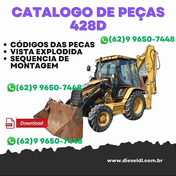 CATÁLOGO DE PEÇAS RETROESCAVADEIRA  428D CATERPILLAR