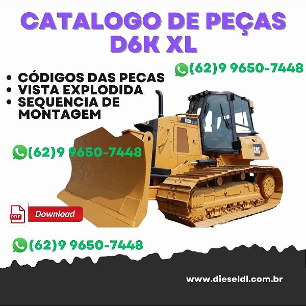 CATÁLOGO DE PEÇAS TRATOR DE ESTEIRA D6K XL CATERPILLAR