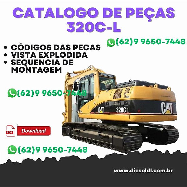 CATÁLOGO DE PEÇAS ESCAVADEIRA 320C-L  CATERPILLAR