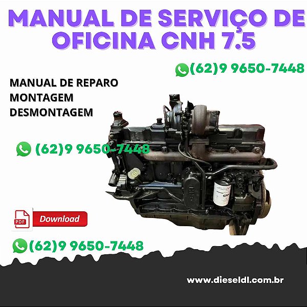 MANUAL DE SERVIÇO DE OFICINA MOTOR CNH 7.5 GENESIS