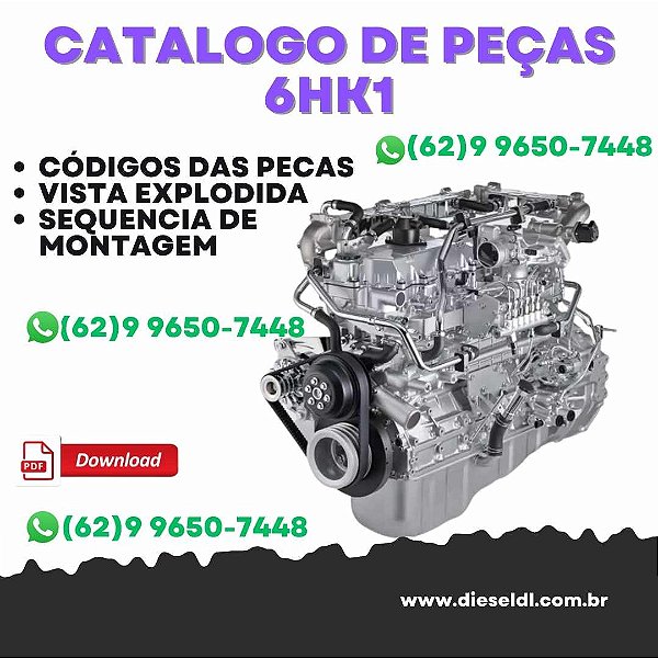 CATÁLOGO DE PEÇAS MOTOR 6HK1 ISUZU