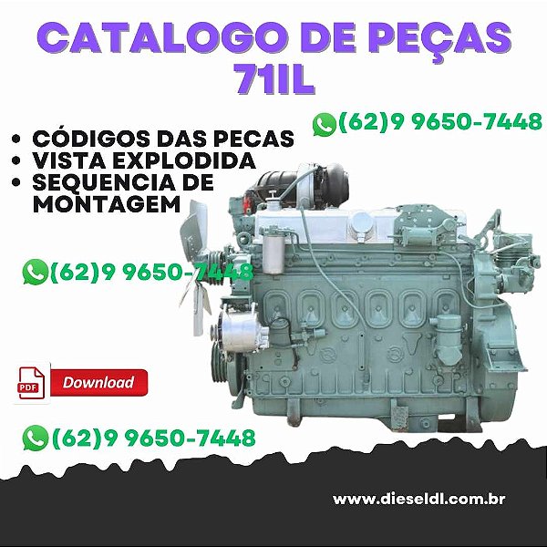 CATÁLOGO DE PEÇAS DIESEL MOTOR  71IL DETROIT