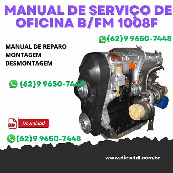 MANUAL DE SERVIÇO DE OFICINA  MOTOR B/FM1008/F  DEUTZ