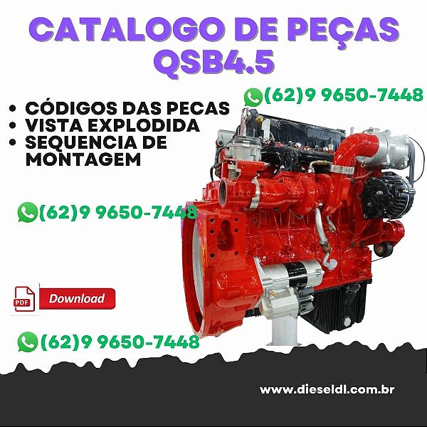 CATALOGO DE PEÇAS MOTOR QSB4.5  CUMMINS